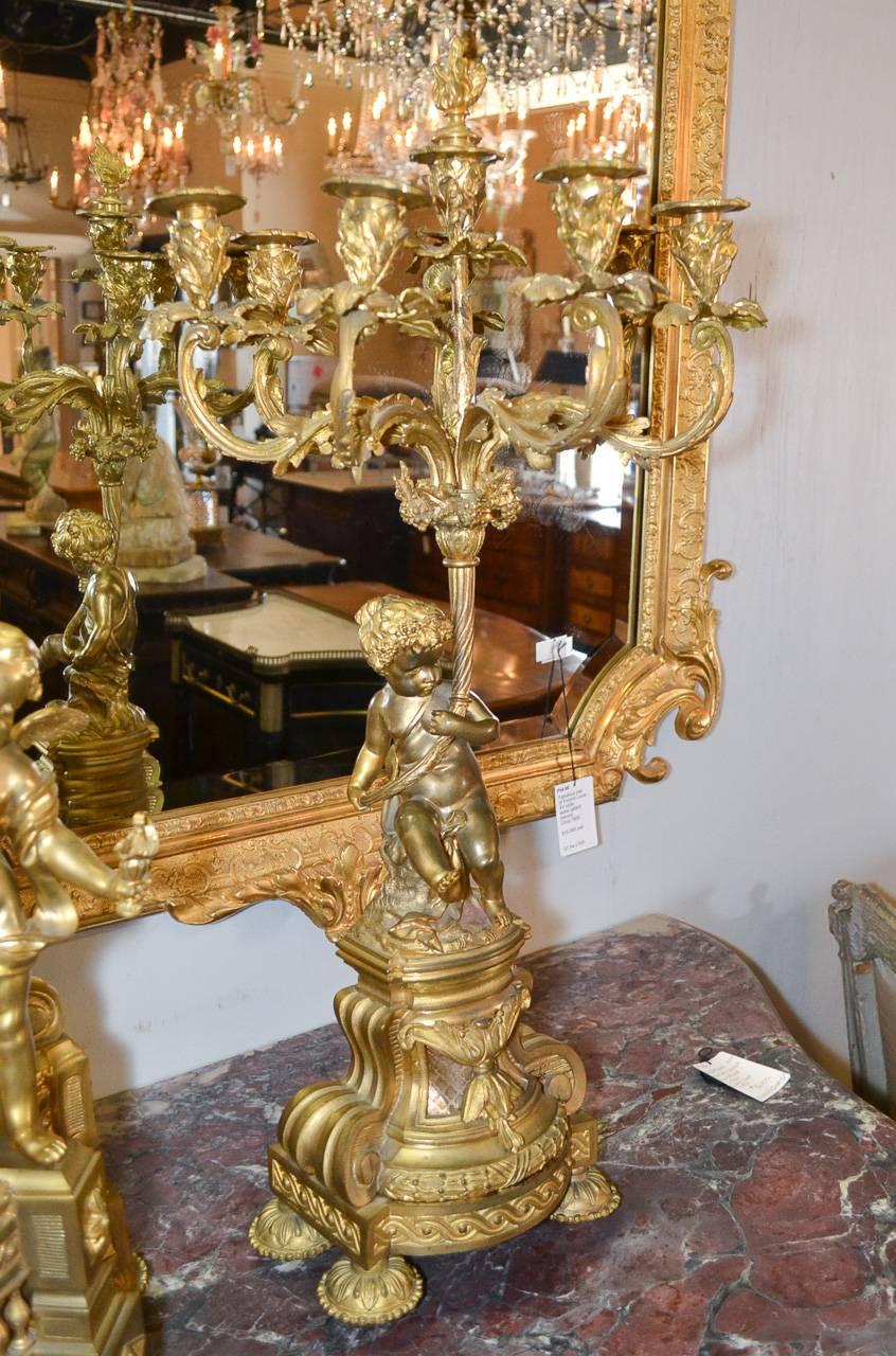 Magnificent 19th Century French Louis XV Garniture 3
