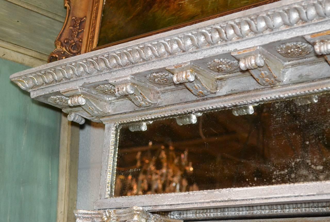 Italian Magnificent 19th Century Corinthian Column Mirror