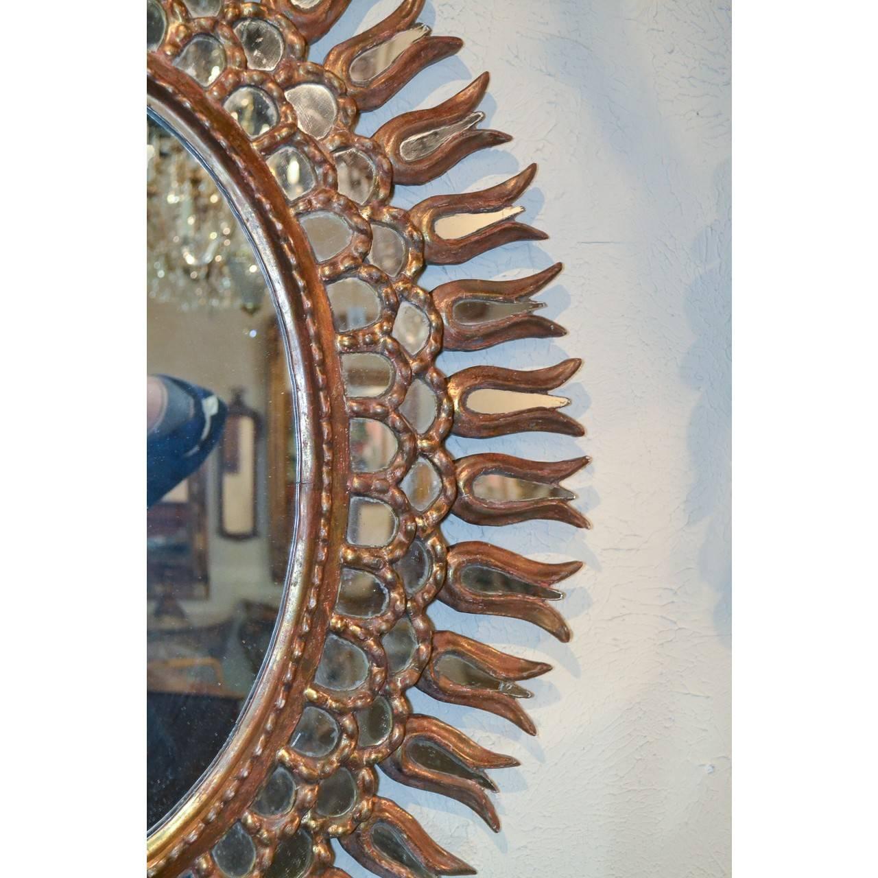 French 1940s Hollywood Regency Style Mirror