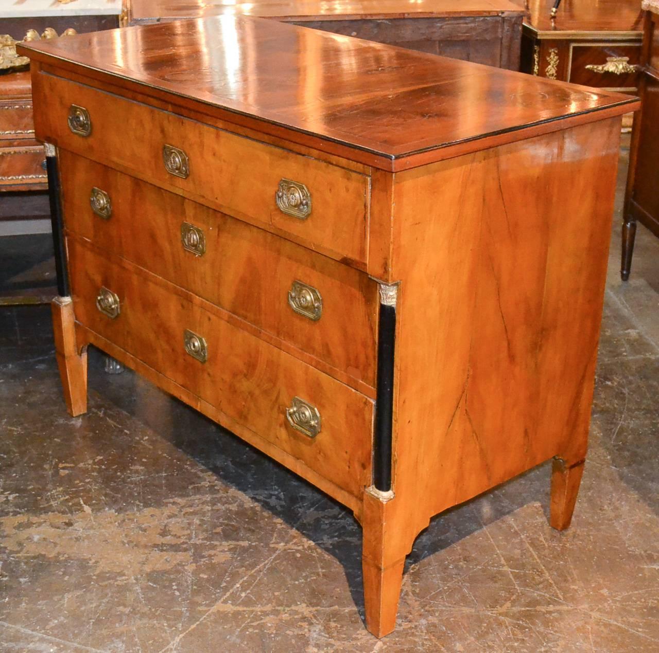 19th Century Continental Walnut Commode 3