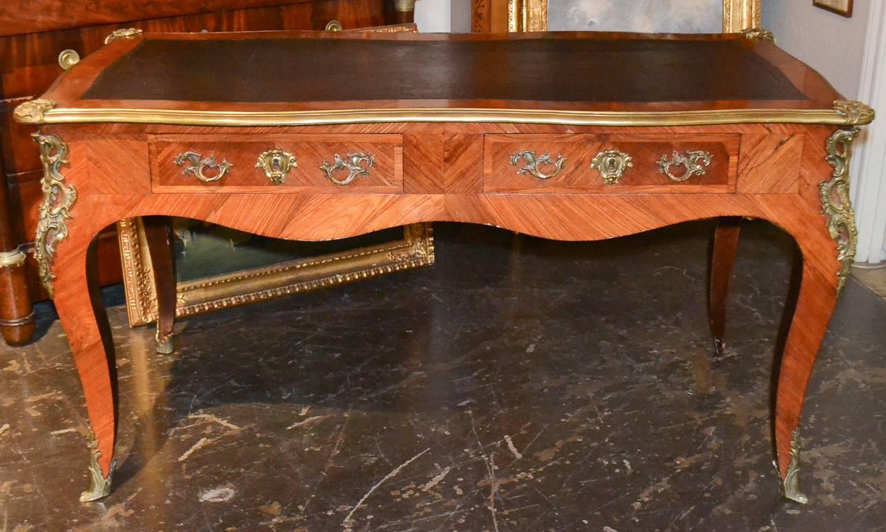 Gilt 19th Century French Bureau Plat