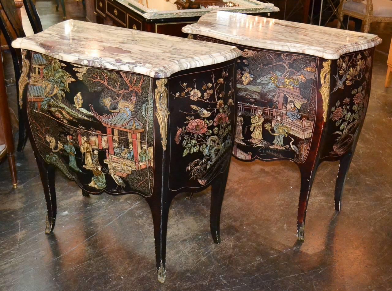 Excellent Pair of French Coromandel Commodes 4