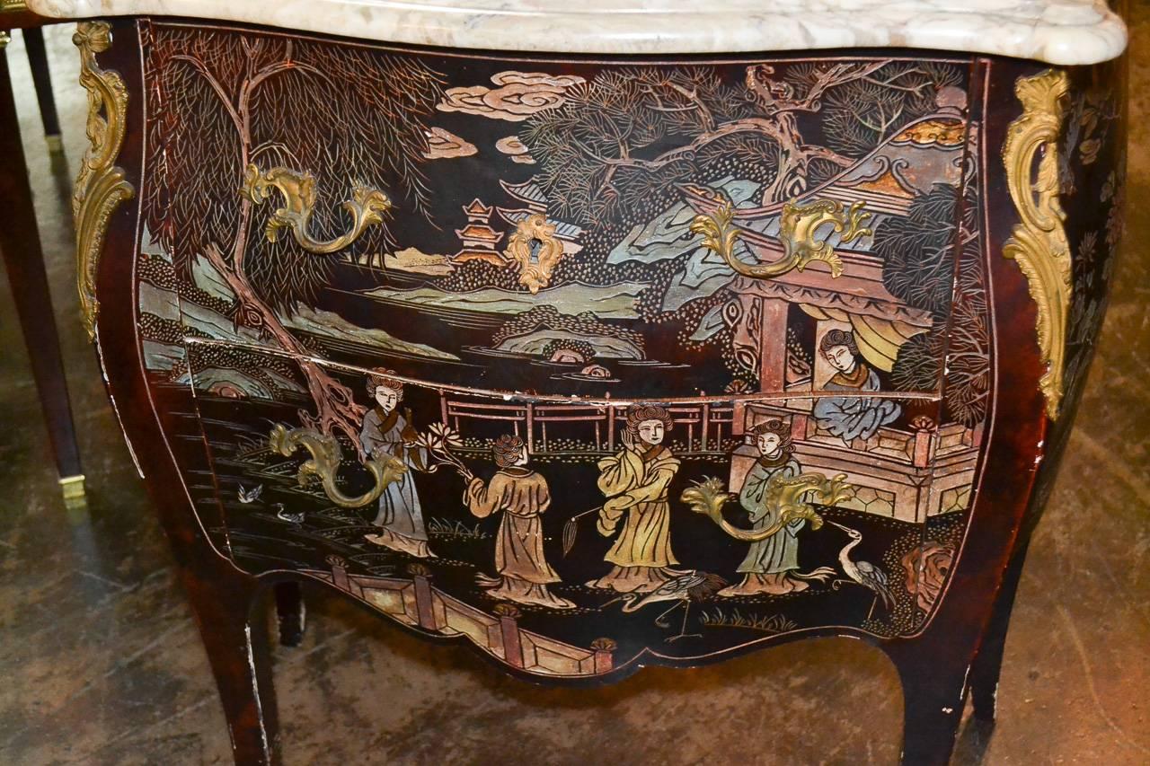 Excellent Pair of French Coromandel Commodes 2