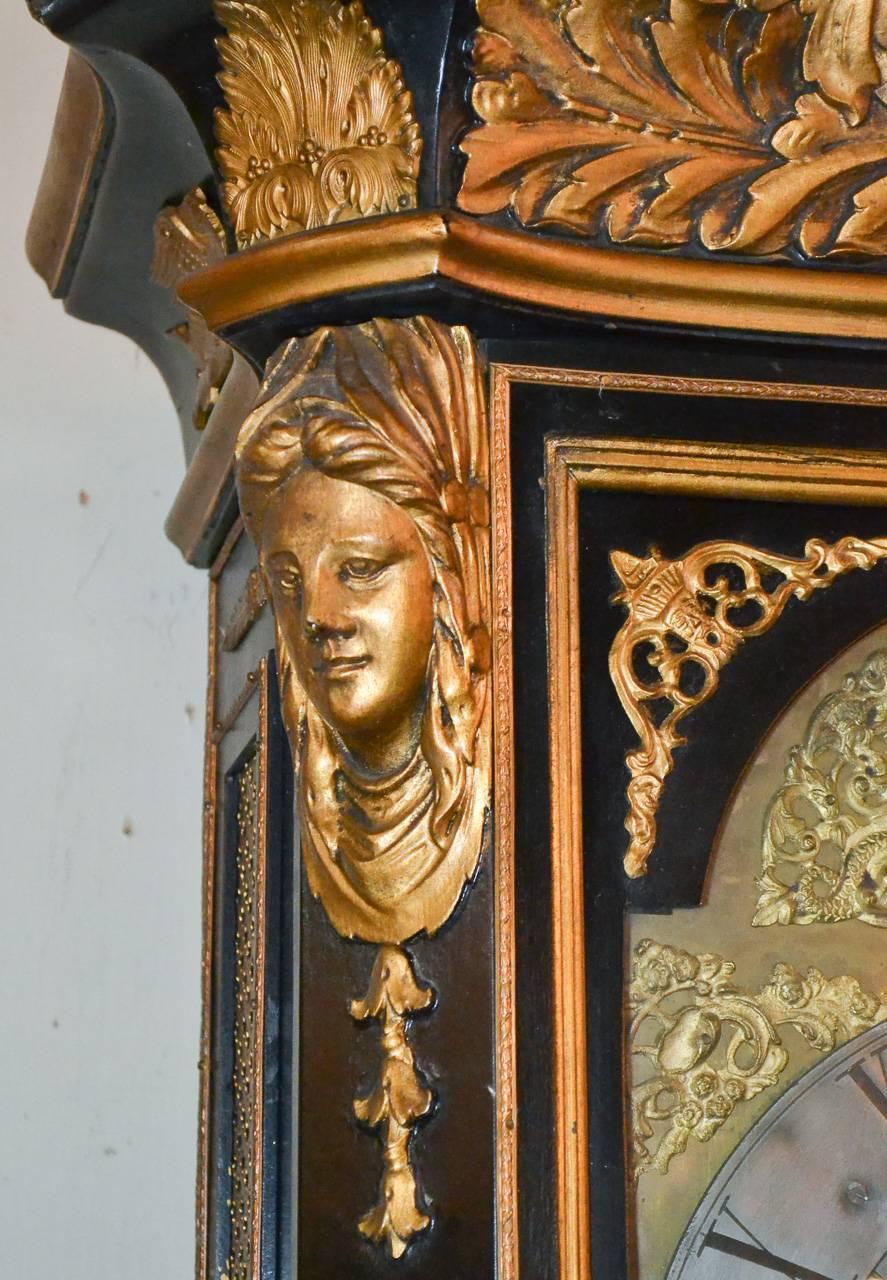 European 19th Century Continental Grandfather Clock