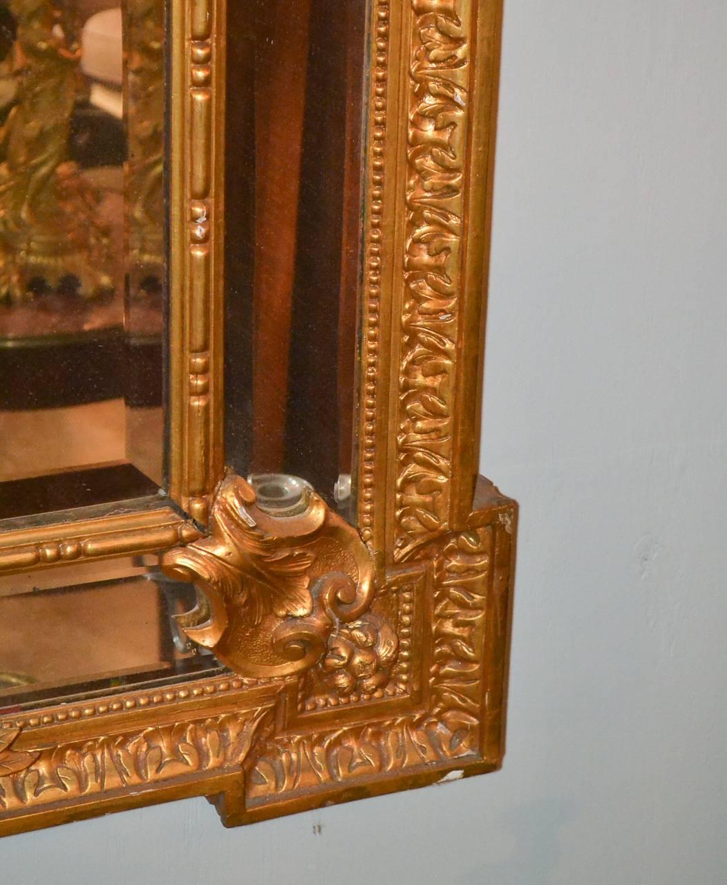 French Louis XVI Giltwood Mirror 2