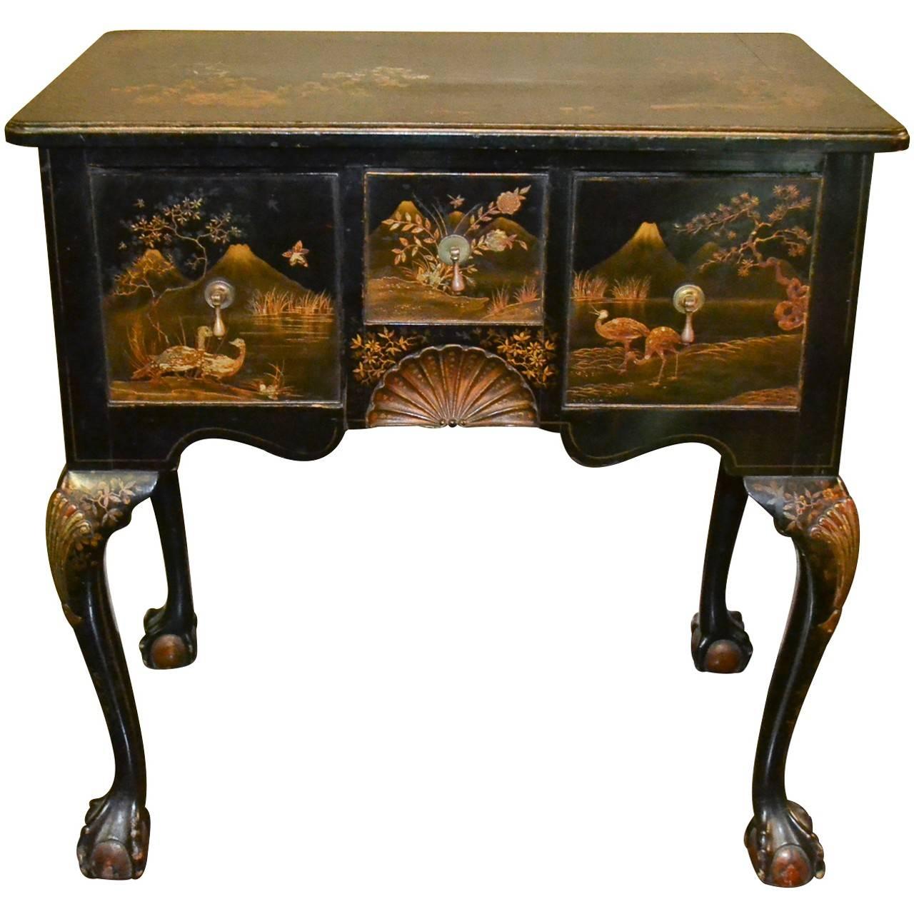 Early 19th Century Queen Anne Chinoiserie Lowboy