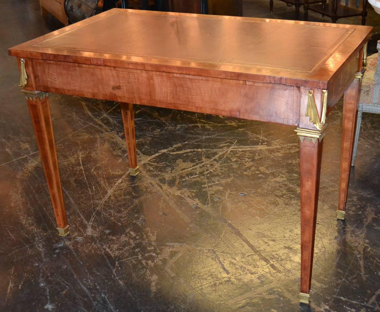 French Transitional Parquetry Inlaid Desk 2