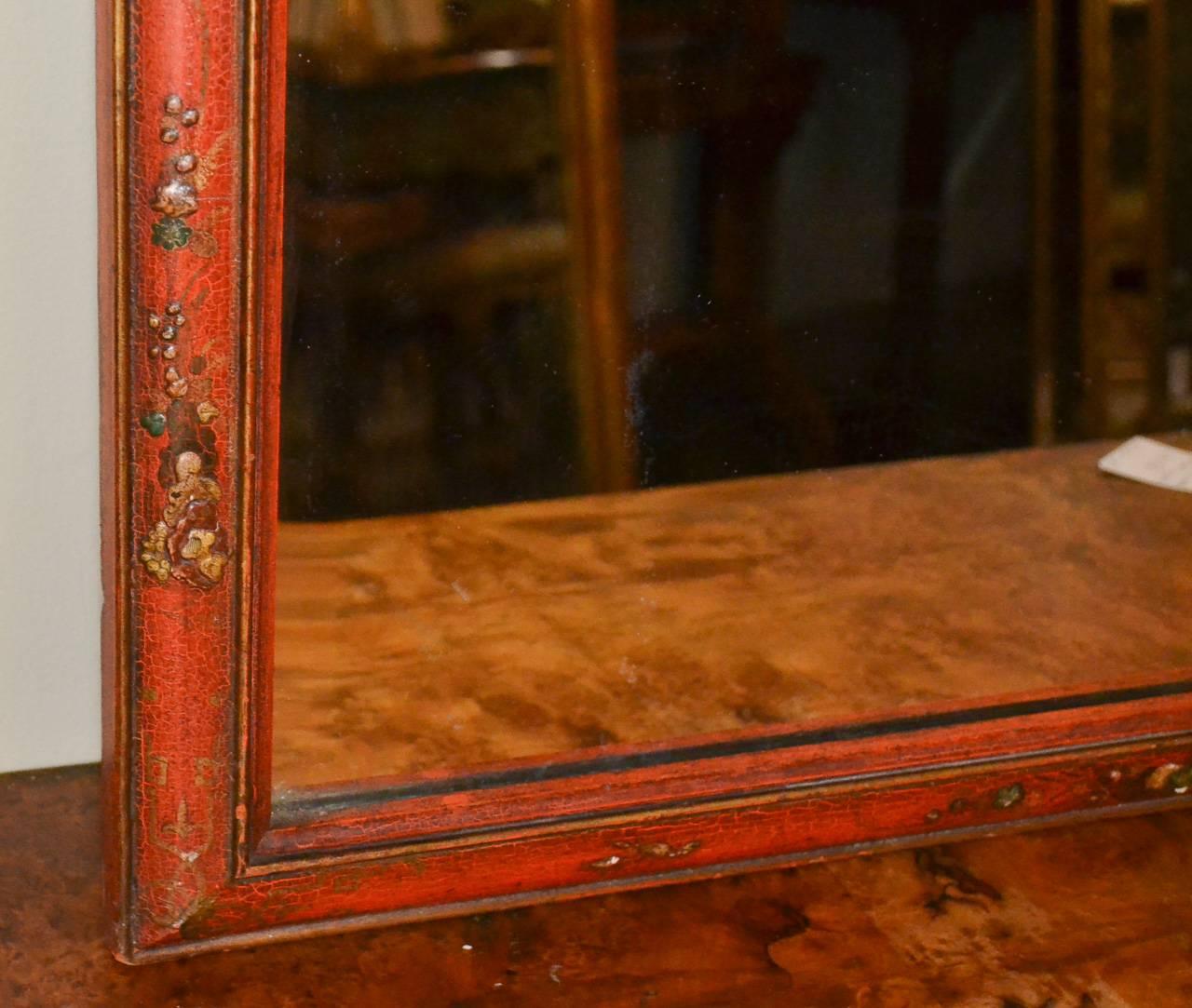 18th Century English Queen Anne Chinoiserie Mirror In Good Condition In Dallas, TX