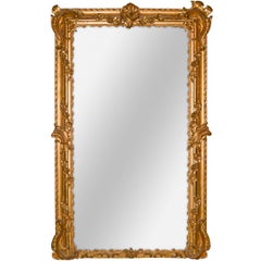 19th Century Palace Size French Baroque Mirror