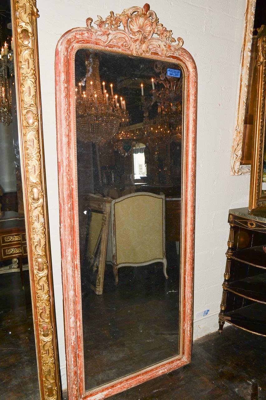 Rare Tall 19th Century French Louis Philippe Mirror 1