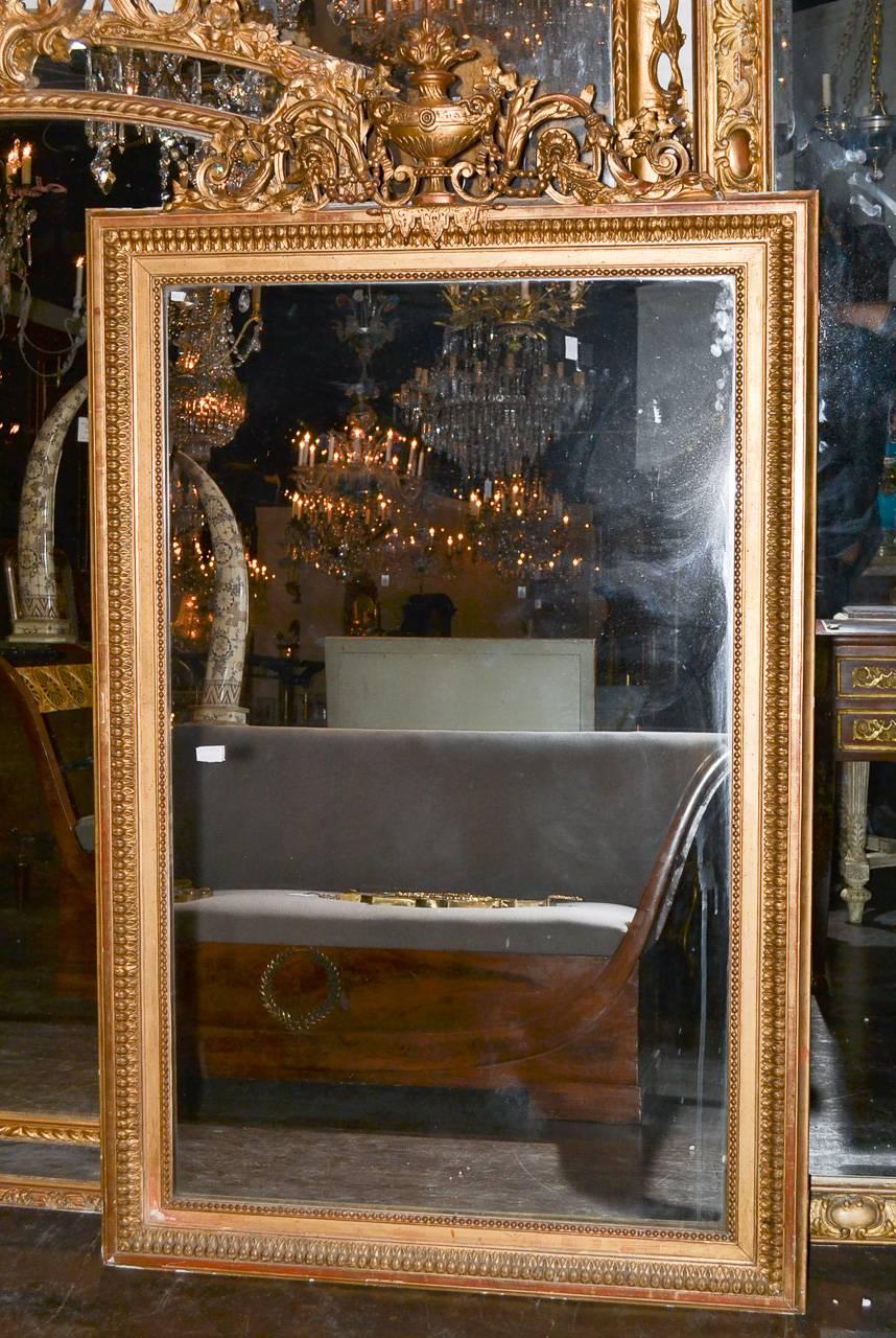 19th Century French Louis XVI Mirror In Good Condition In Dallas, TX