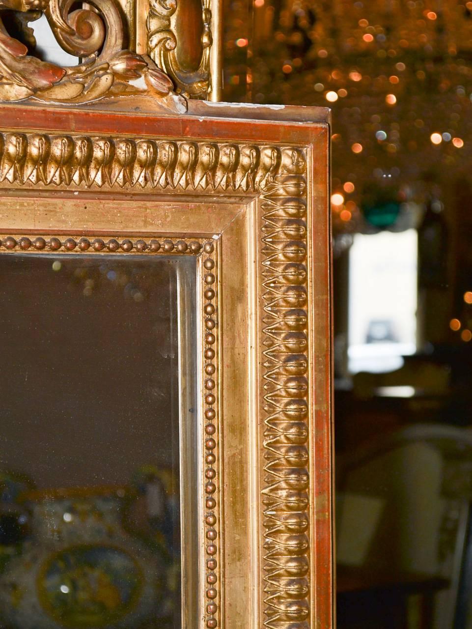 Giltwood 19th Century French Louis XVI Mirror