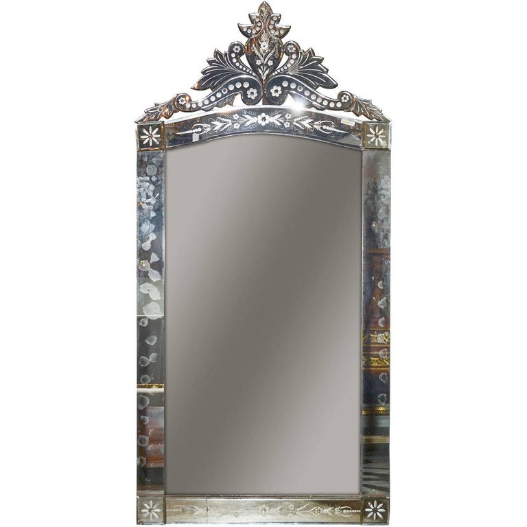 Large Glass Mirror For Sale at 1stdibs