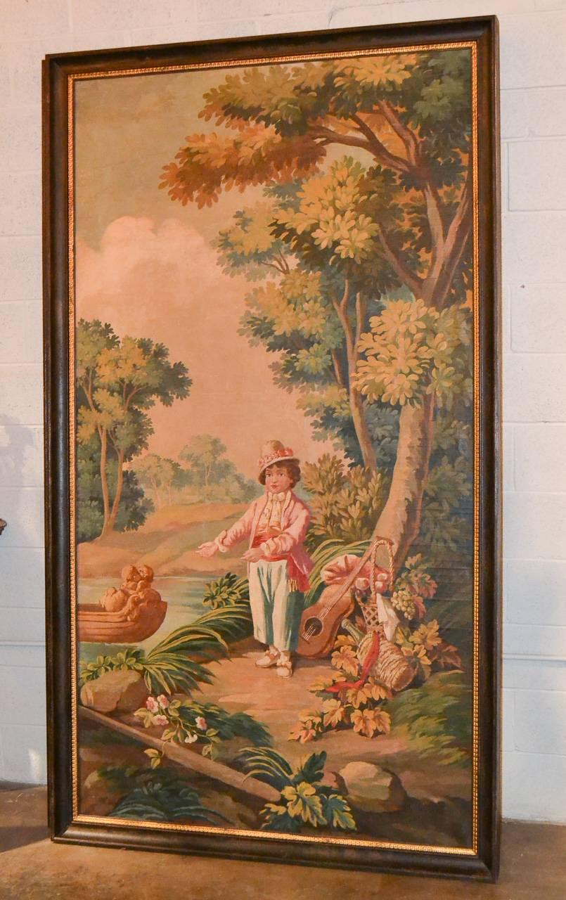 Magnificent Large Pair of 19th Century, French Classical Scene Paintings 3