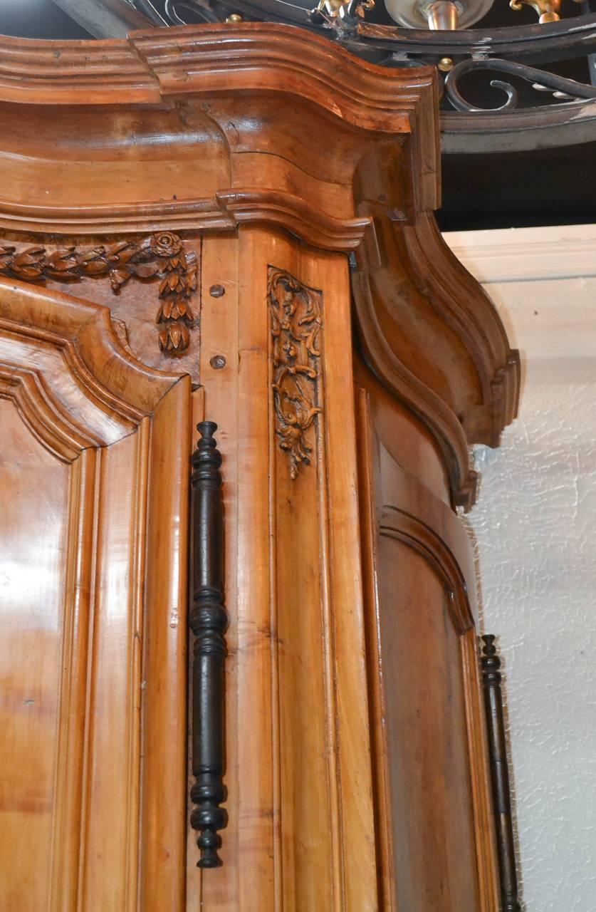 18th Century and Earlier Incredible 18th Century French Armoire from Lyon For Sale