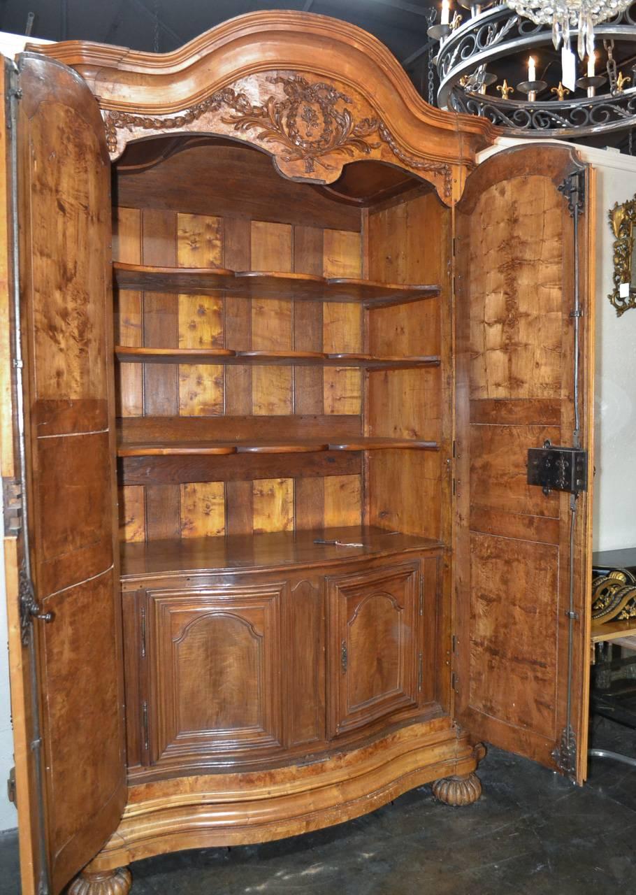 Incredible 18th Century French Armoire from Lyon For Sale 1