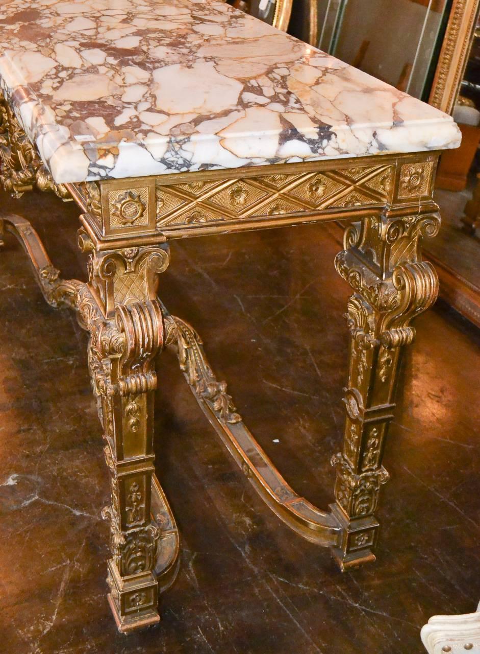 19th Century French Regency Giltwood Console 3