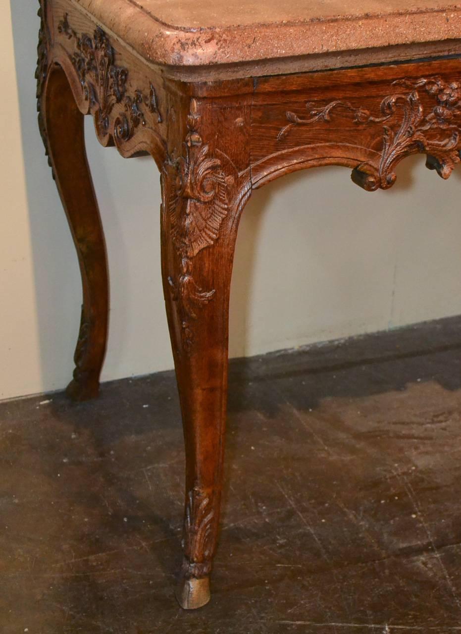 Carved 18th Century French Provincial Console