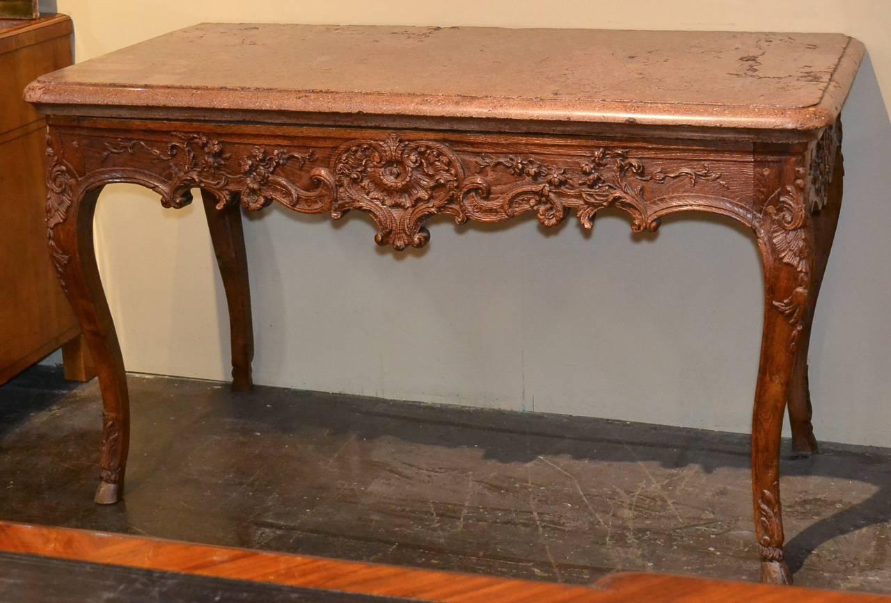 18th Century French Provincial Console In Good Condition In Dallas, TX