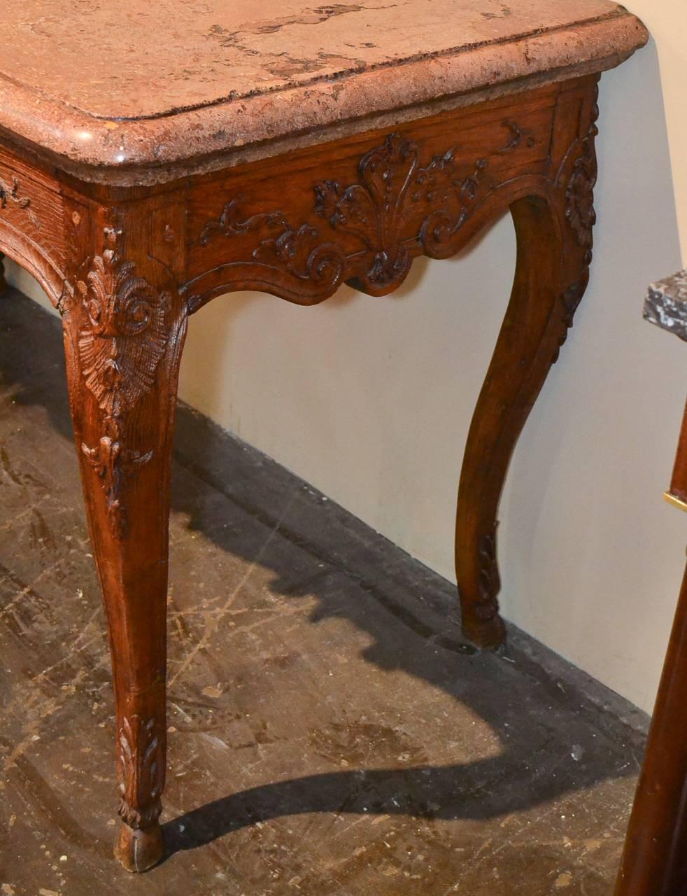 Oak 18th Century French Provincial Console