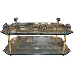 Great Quality Midcentury Bronze Coffee Table