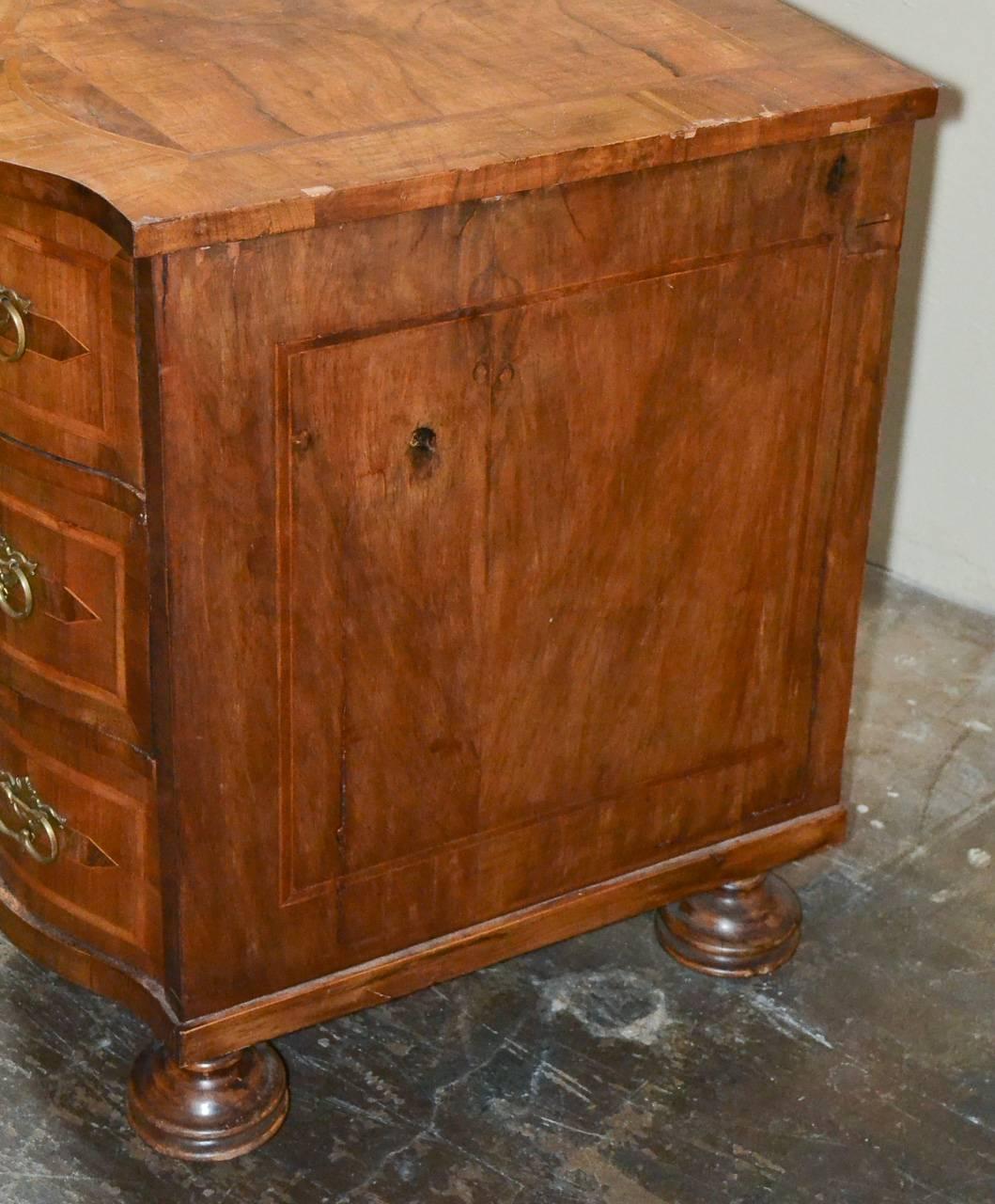 19th Century Italian Walnut Inlaid Commode 2