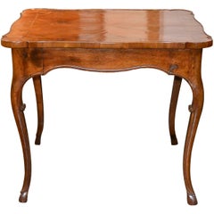 19th Century French Walnut Game Table