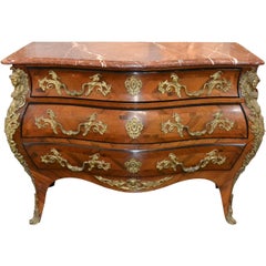 Quality French Louis XV Bronze Mounted Commode