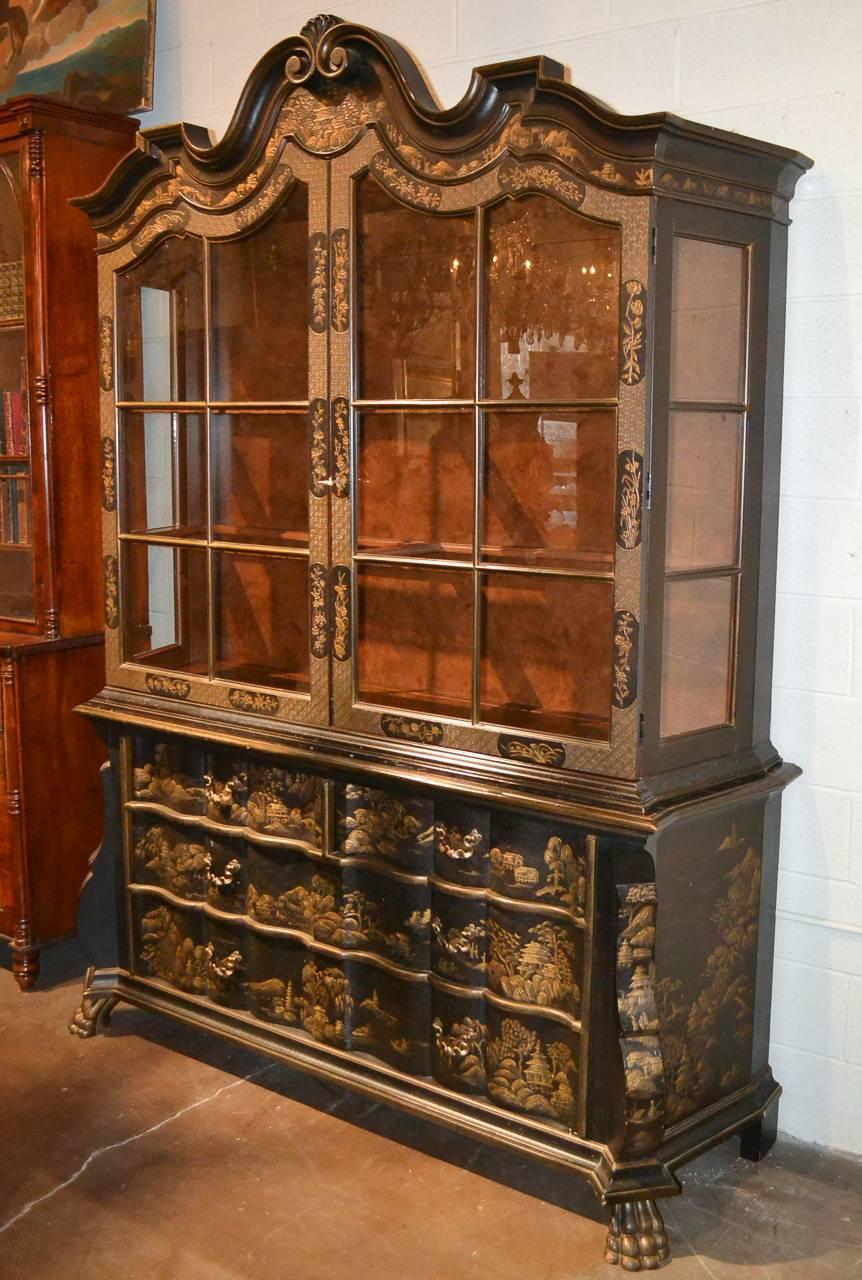 Fine Baker Chinoiserie Dutch Display Cabinet 3