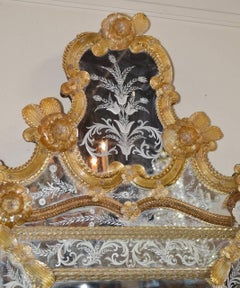 Rare Matching Pair of Venetian Mirrors
