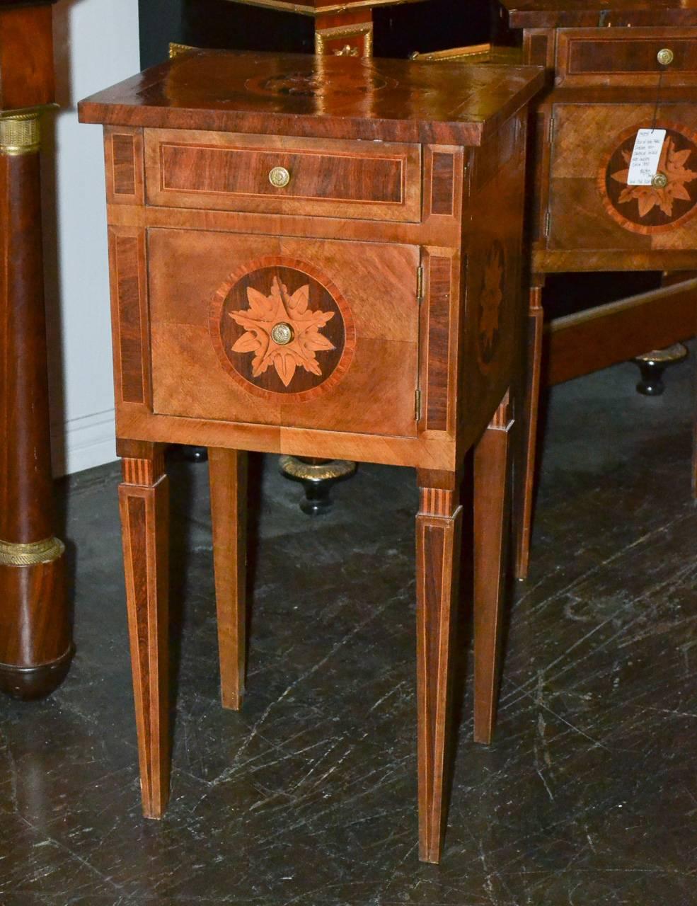 19th Century Pair of Italian Neoclassical Side Tables In Good Condition In Dallas, TX