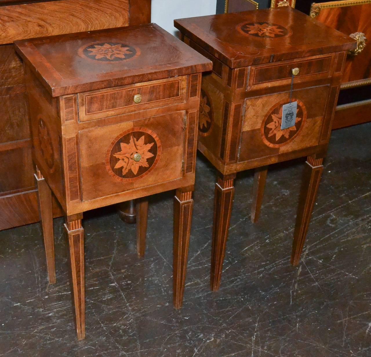 19th Century Pair of Italian Neoclassical Side Tables 3