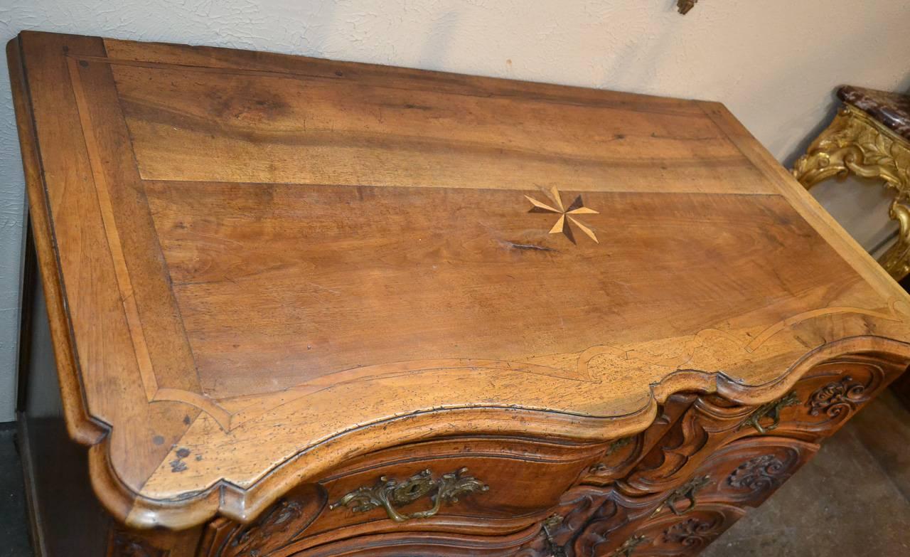 Walnut Outstanding 18th Century French Commode from Lyon