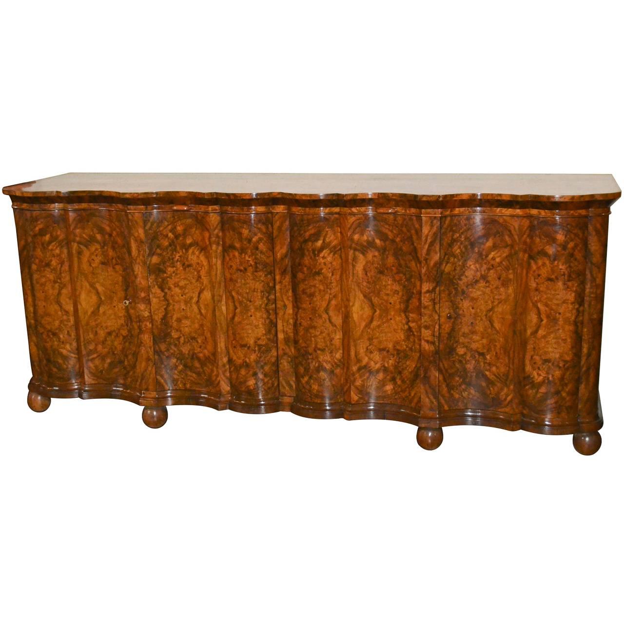 Superb Italian Shaped Front Sideboard