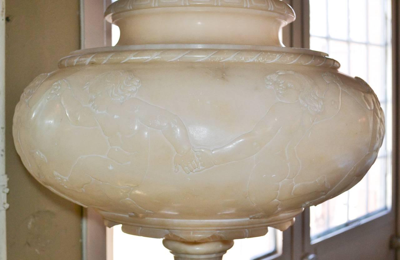 19th Century Italian Alabaster Floor Lamp 5