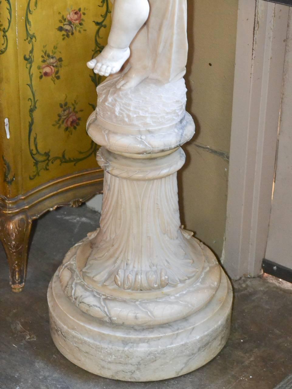 19th Century Italian Alabaster Floor Lamp 2