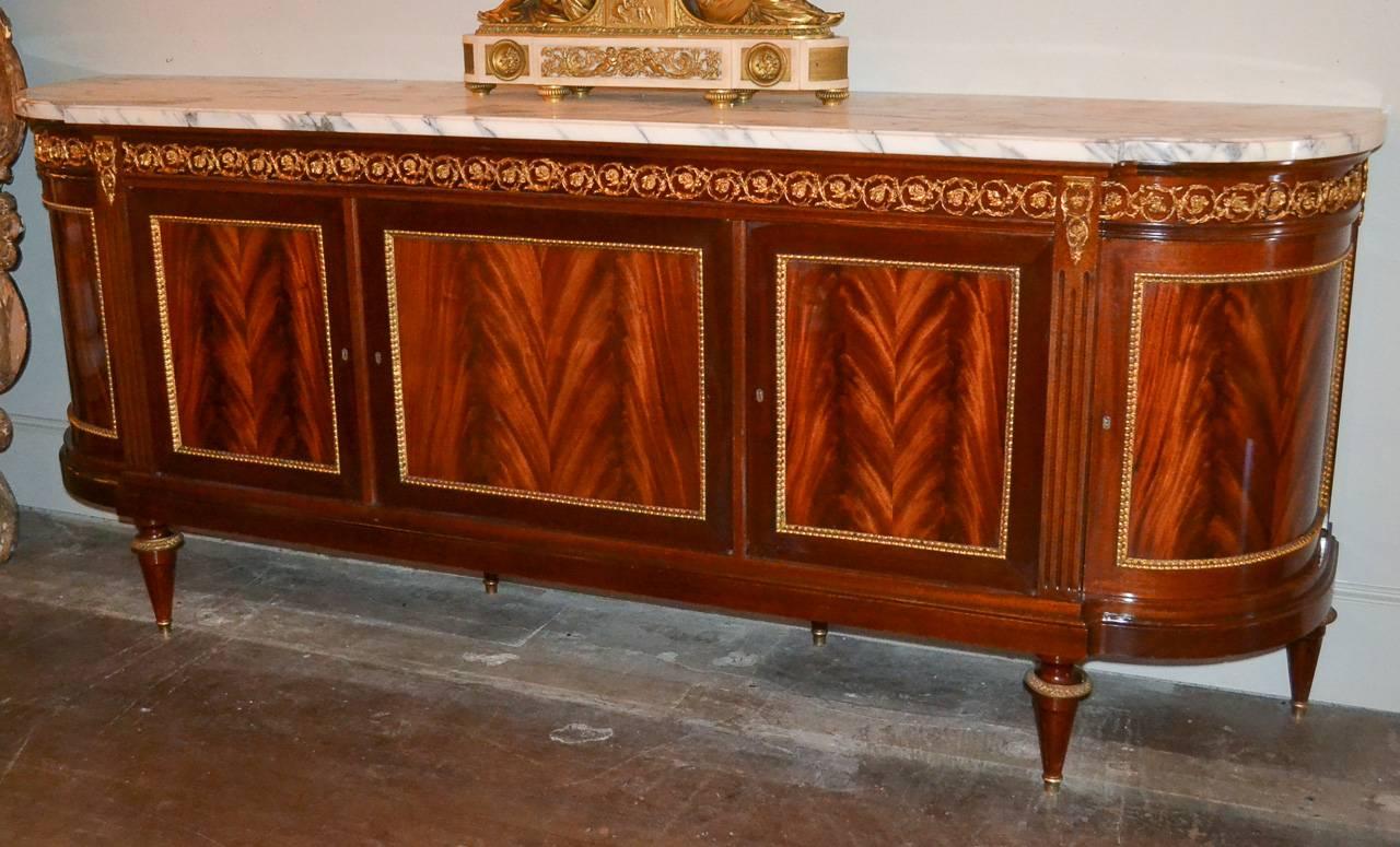 Gilt Superb French Bronze-Mounted Sideboard