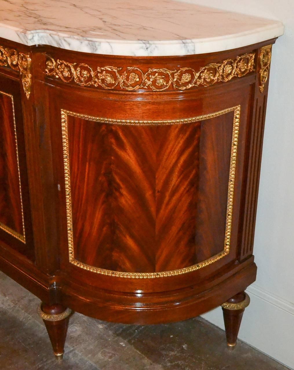 Mahogany Superb French Bronze-Mounted Sideboard