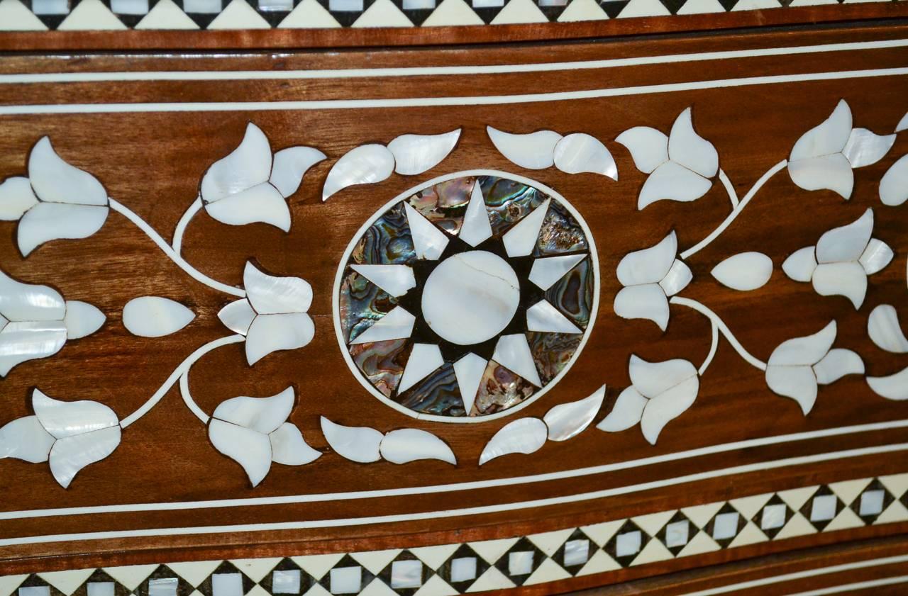 Syrian Mother-of-Pearl Inlaid Chest In Good Condition In Dallas, TX