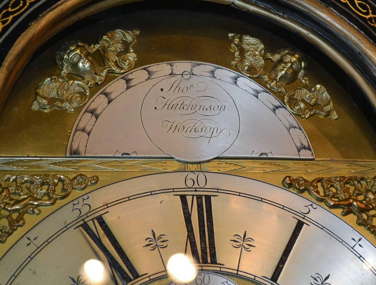 Fine 19th Century English Chinoiserie Tall Case Clock 5