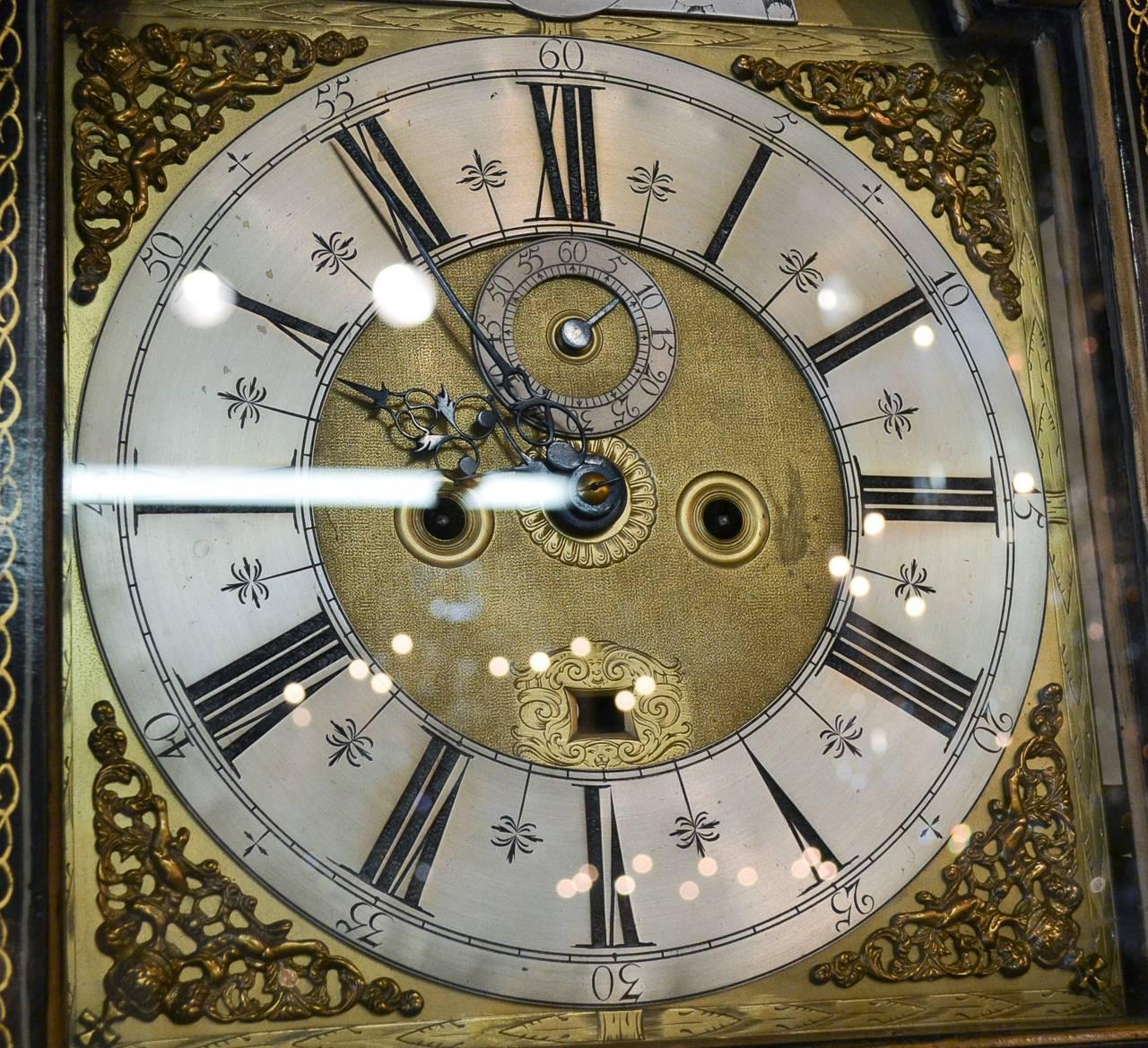 Fine 19th Century English Chinoiserie Tall Case Clock 6