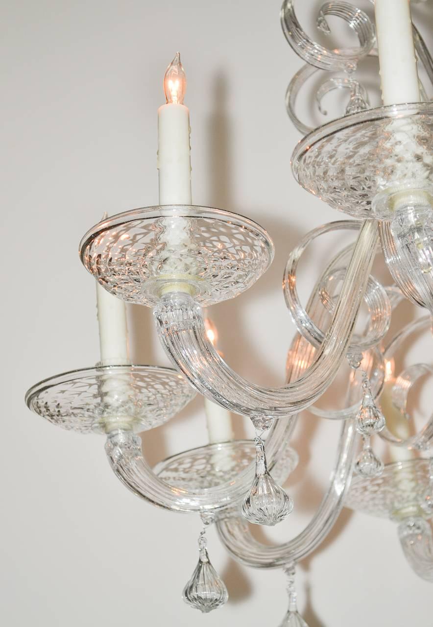 italian art glass chandeliers