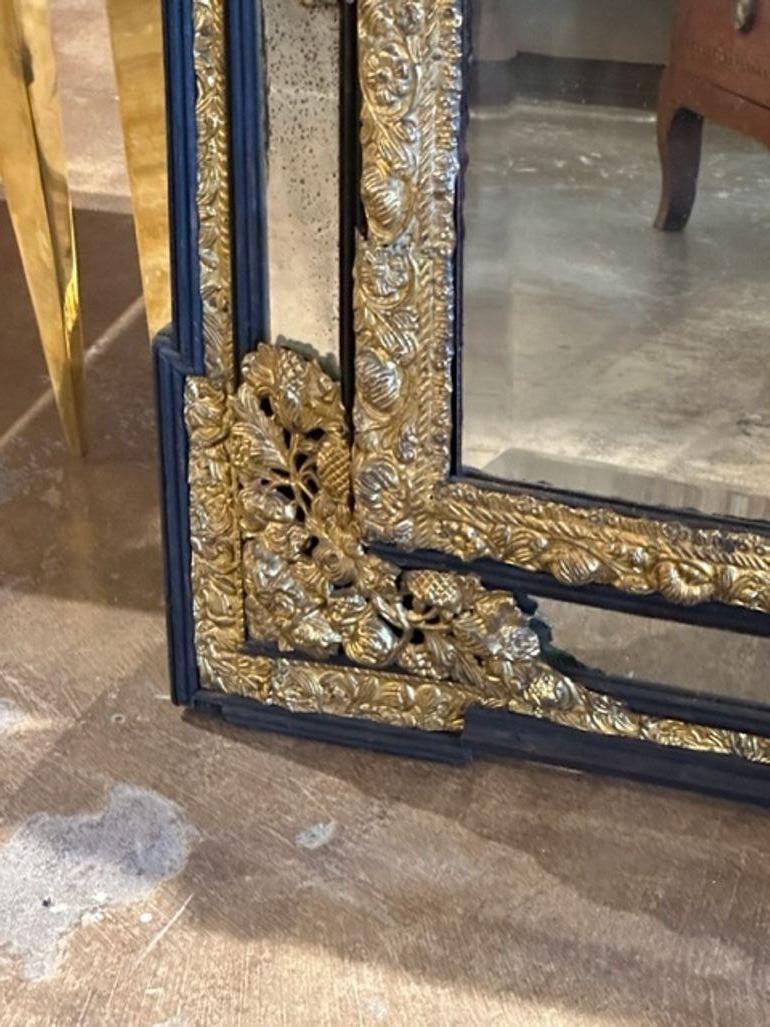 French Napoleon III Cushion Mirror For Sale 4