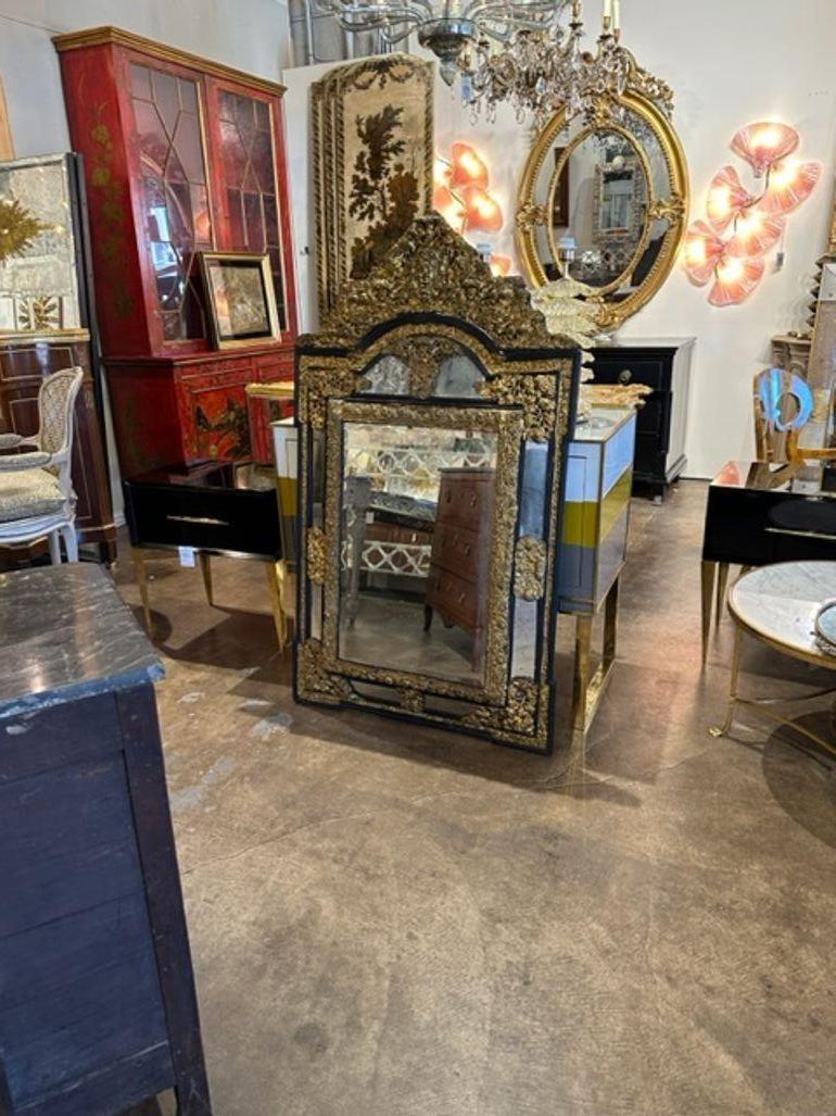 French Napoleon III Cushion Mirror For Sale 5