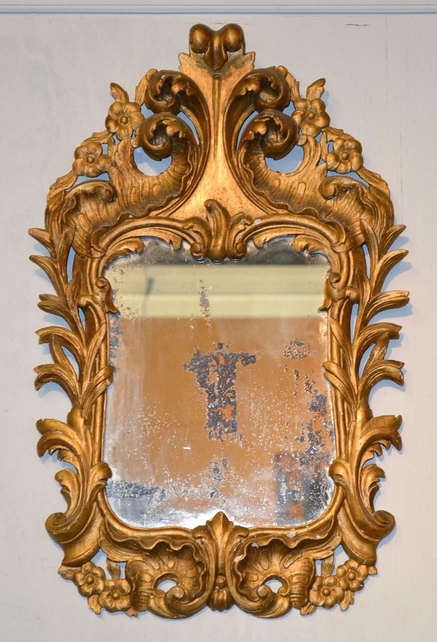 Pair of 19th Century Italian Giltwood Mirrors 4