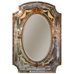 Antique Magnificent 19th Century French Mirror