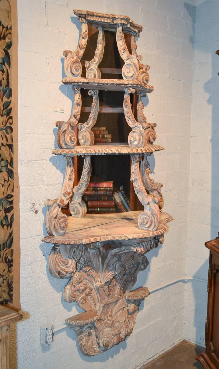 Sensational Large-Scale 19th Century Italian Carved Etagere 3