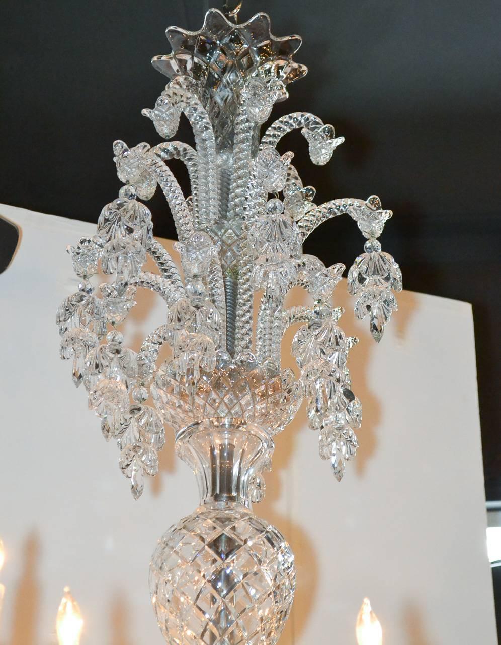 French Gorgeous Large Scale Signed Baccarat Chandelier