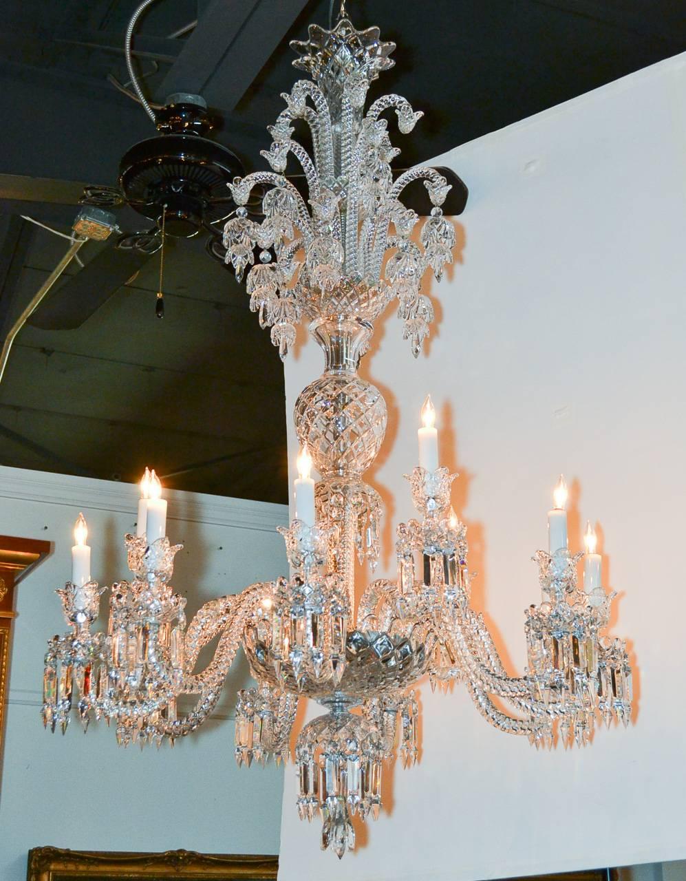 Gorgeous Large Scale Signed Baccarat Chandelier 2