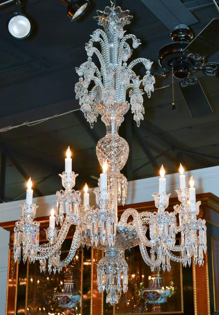 Gorgeous Large Scale Signed Baccarat Chandelier 1